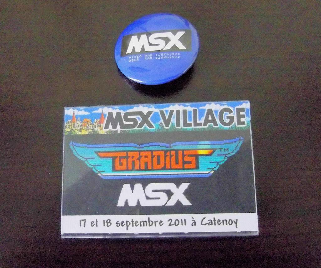 Badge Pegase et pin's MSX