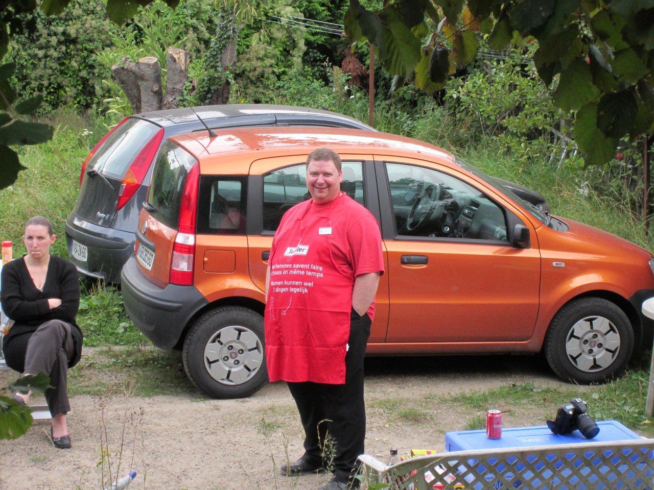 Obelix prêt pour le barbecue (et l'averse!)